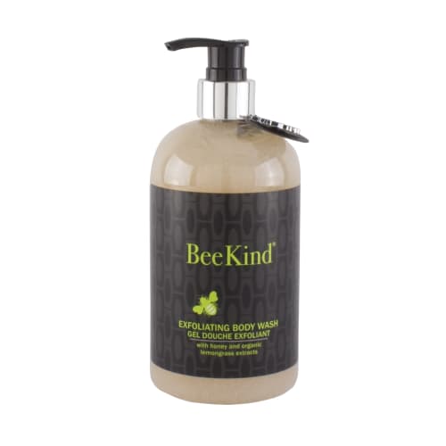 BeeKind Exfoliating Body Wash for Retail, New Bottle, 15.5oz/458ml